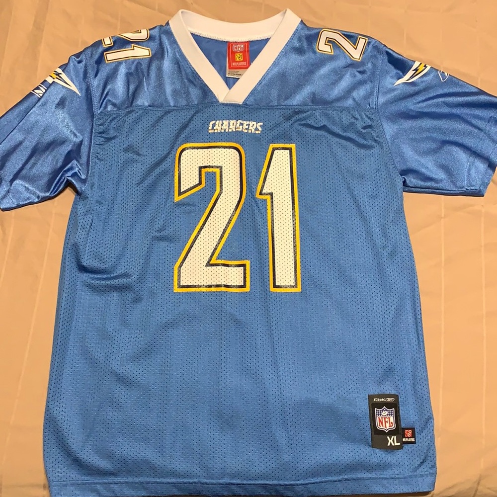 LT Baby blue chargers jersey